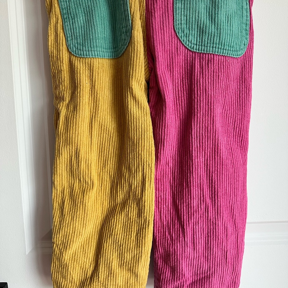 Patchwork Chunky Cord Dungarees – Bright Colors, Size 2-3Y SOLD OUT - Picture 7 of 11